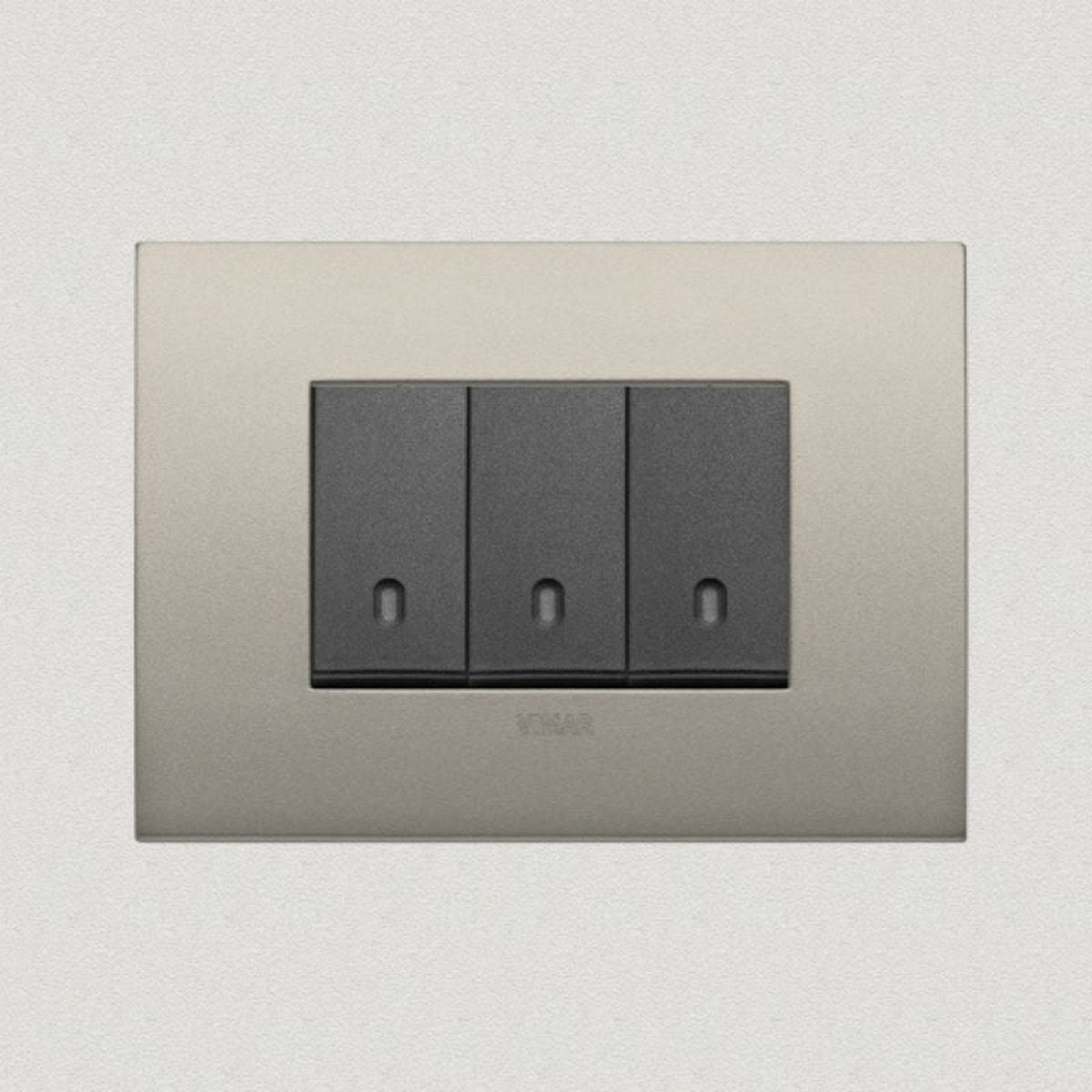 Vimar Arke Metal 3 Gang switch - Matt Champagne - 16A - PHOTO 7