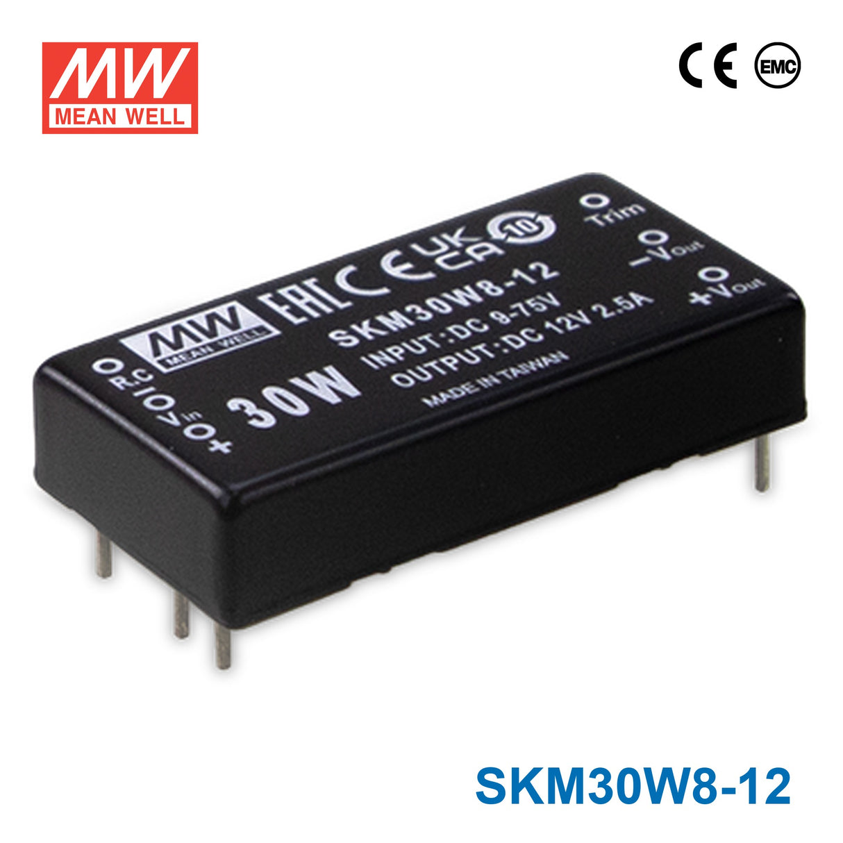 Mean Well SKM30W8-12 30W DC-DC Converter 12VDC 2.5A