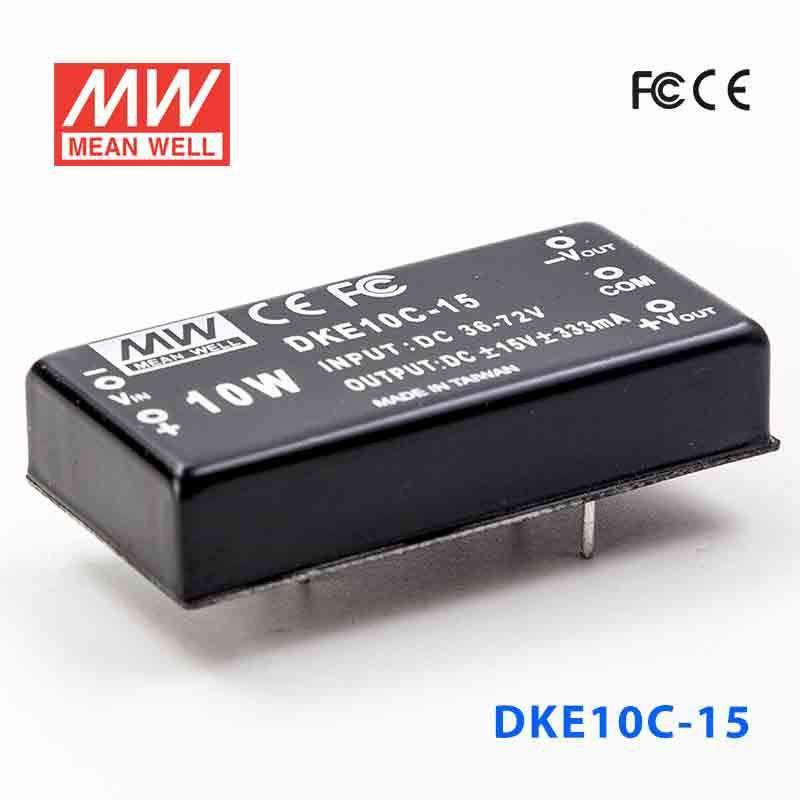 Mean Well DKE10C-15 DC-DC Converter - 10W - 36~72V in ±15V out 333mA