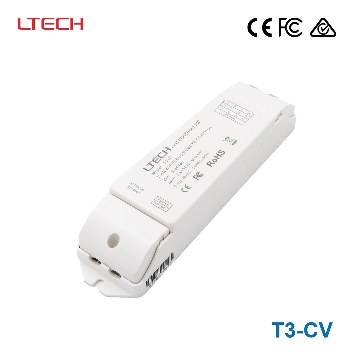 Ltech T3-CV Wireless RF Constant Voltage Controller - 3 Channel