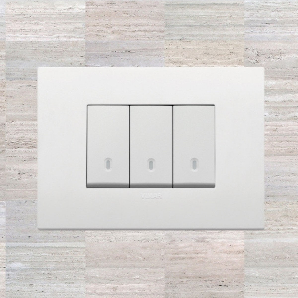 Vimar Arke Plastic 3 Gang switch - White - 16A - PHOTO 5