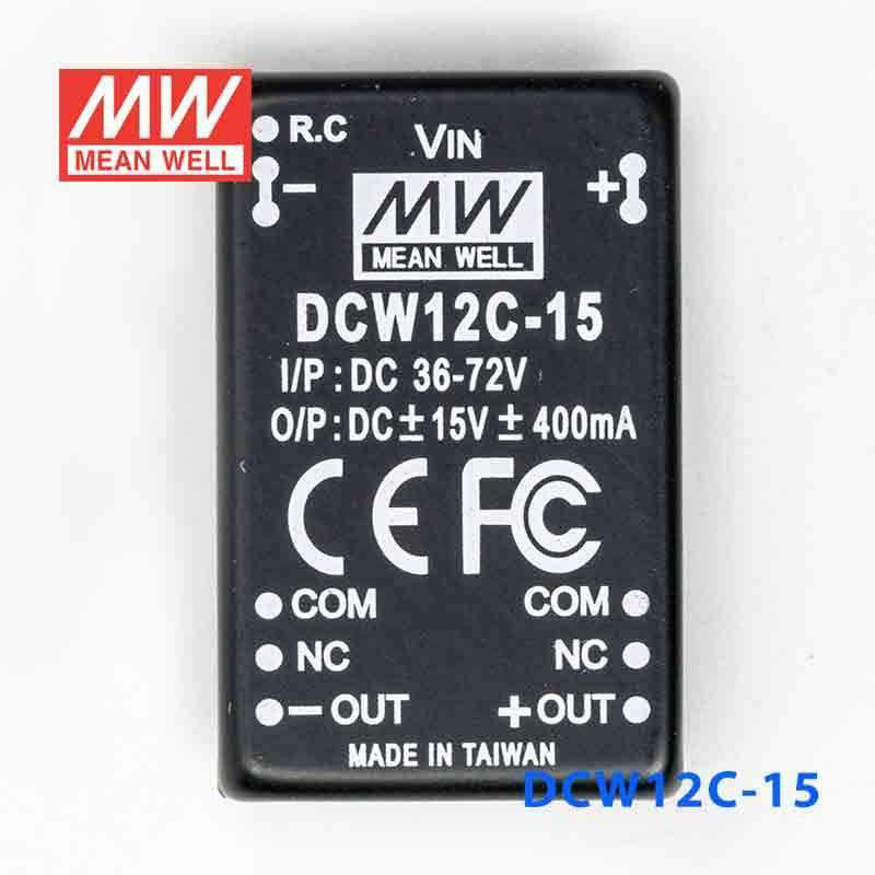 Mean Well DCW12C-15 DC-DC Converter - 12W - 36~72V in ±15V out - PHOTO 2