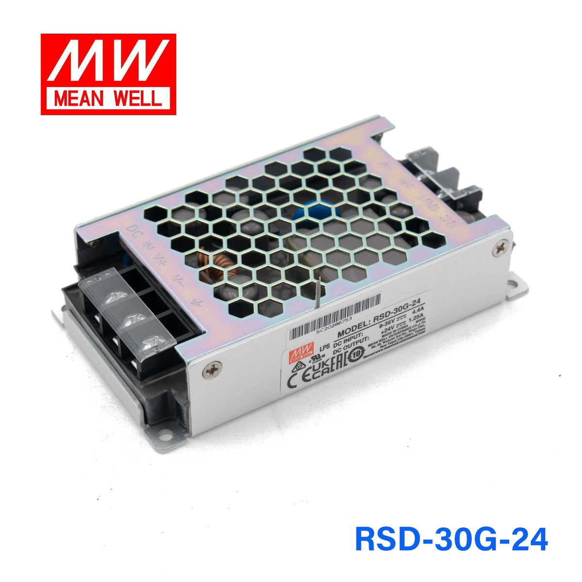Mean Well RSD-30G-24 DC-DC Converter - 30W - 9~36V in 24V out 1.25A