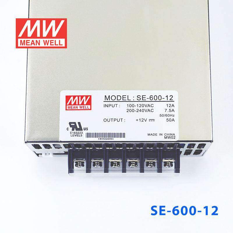 Mean Well SE-600-12 Power Supply 600W 12V 50A - PHOTO 2