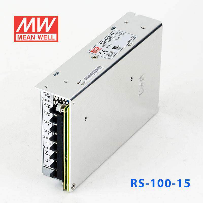 Mean Well RS-100-15 Power Supply 100W 15V 7A - PHOTO 1