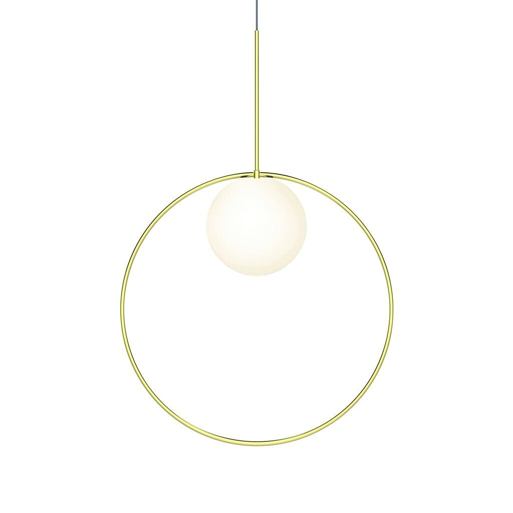 Pablo Pendant Bola Halo 22" Brass