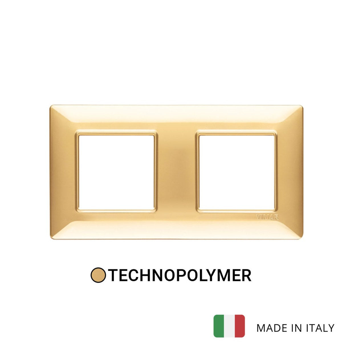 Vimar Plana Plate 4M(2+2) 71mm Technopolymer Polished Gold