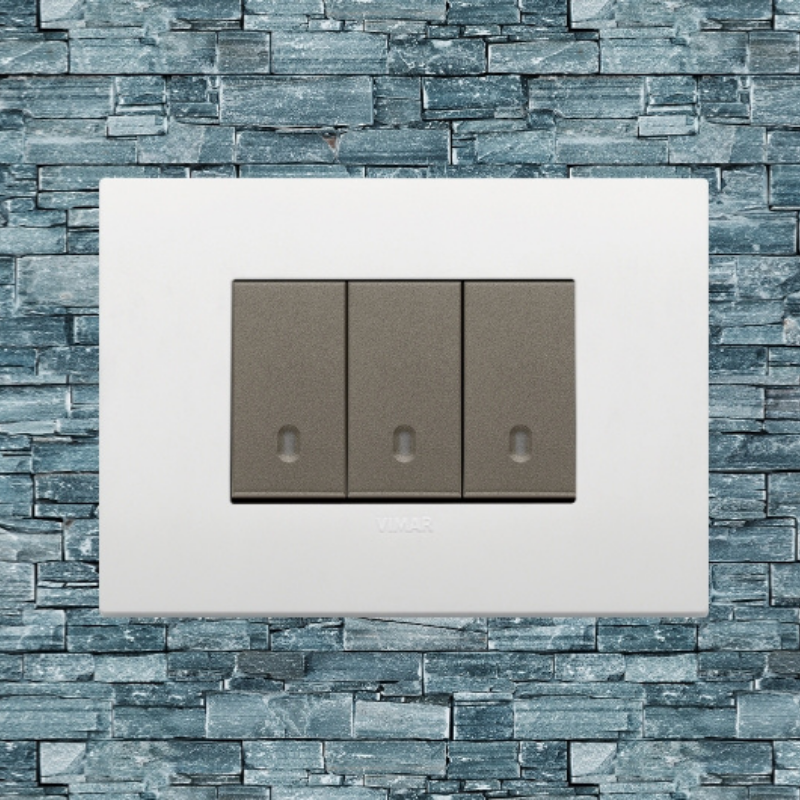 Vimar Arke Plastic 3 Gang switch - White - 16A - PHOTO 23
