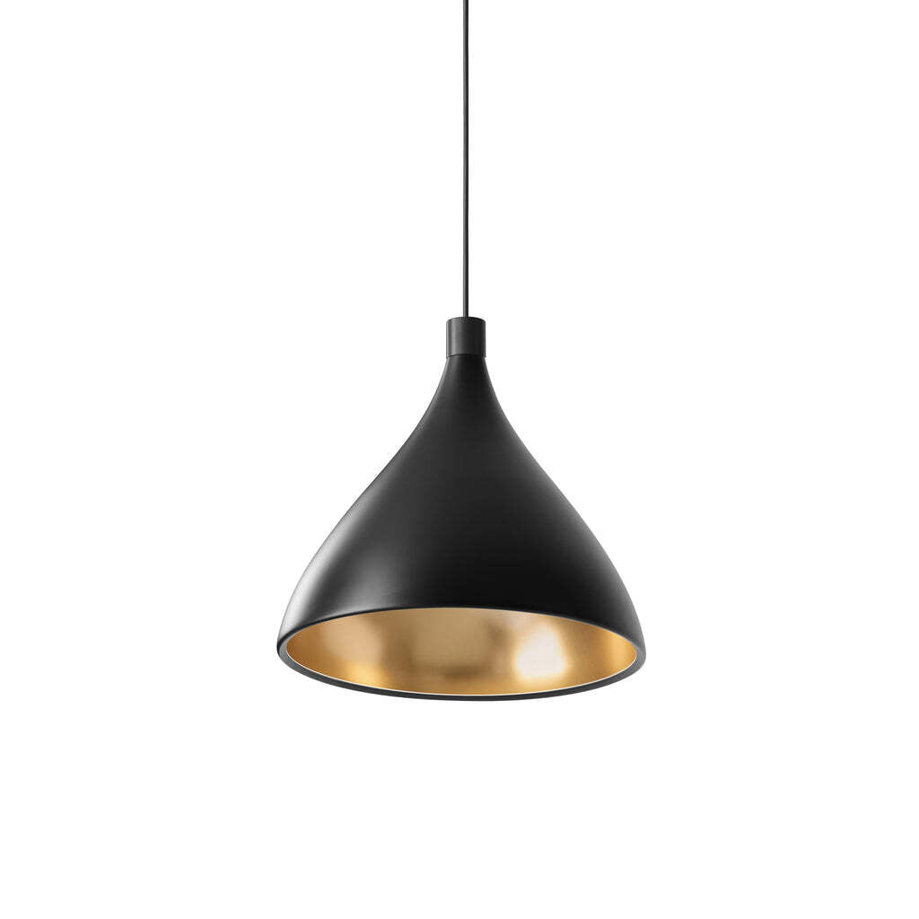Pablo Pendant Swell XL Single Medium Black / Brass - PHOTO 1