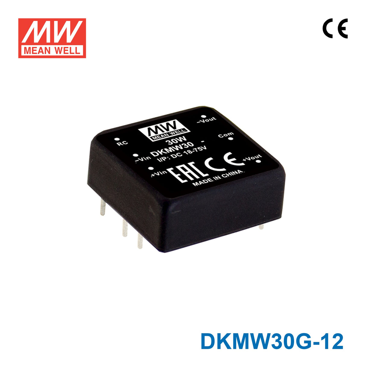 Mean Well DKMW30G-12 DC-DC Converter - 30W - 18~75V in ±12V out 1.25A