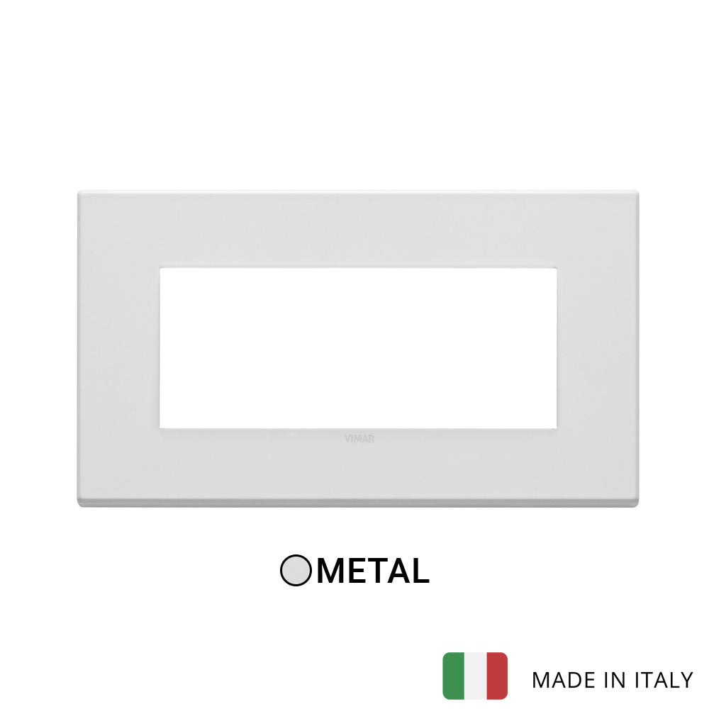 Vimar Eikon Exe Plate 5M Metal Matt White