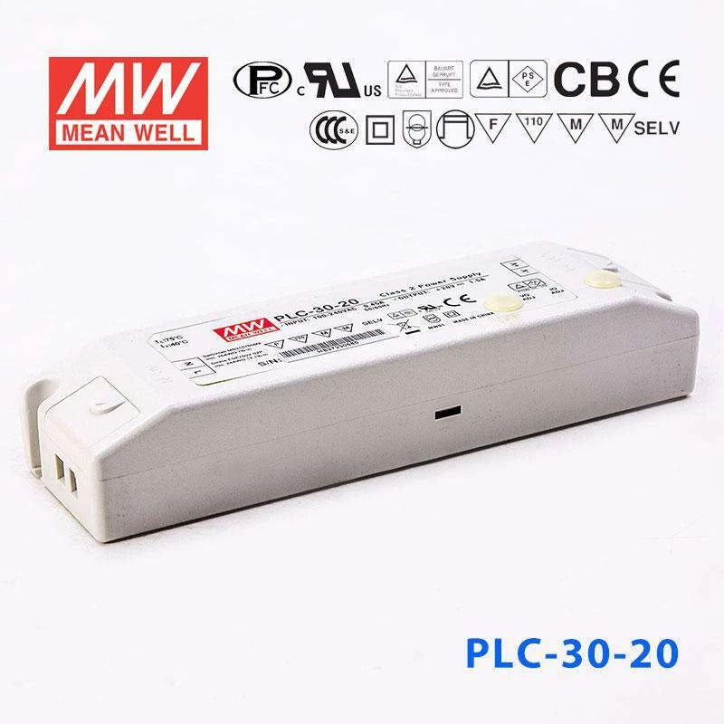 Mean Well PLC-30-20 Power Supply 30W 20V - PFC 1.5A