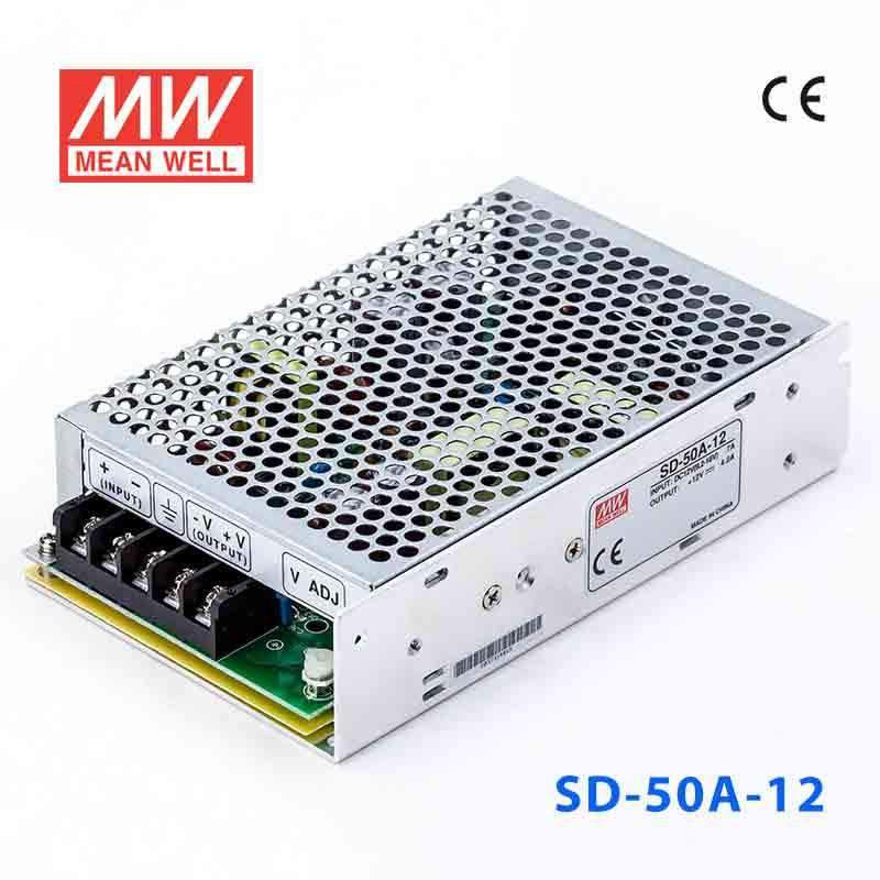Mean Well SD-50A-12 DC-DC Converter - 50.4W - 9.2~18V in 12V out 4.2A