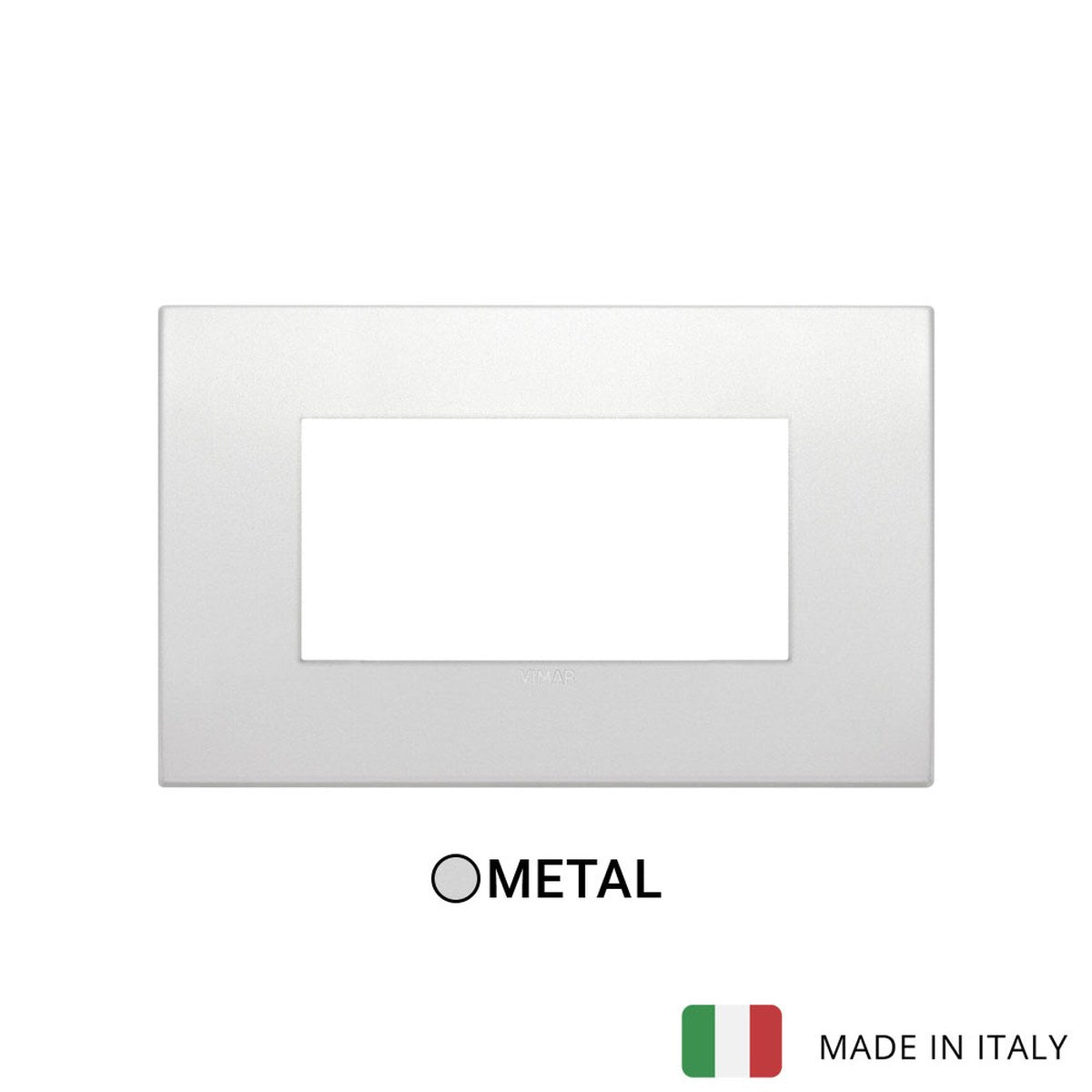 Vimar Arke Classic Plate 4M Metal Matt White