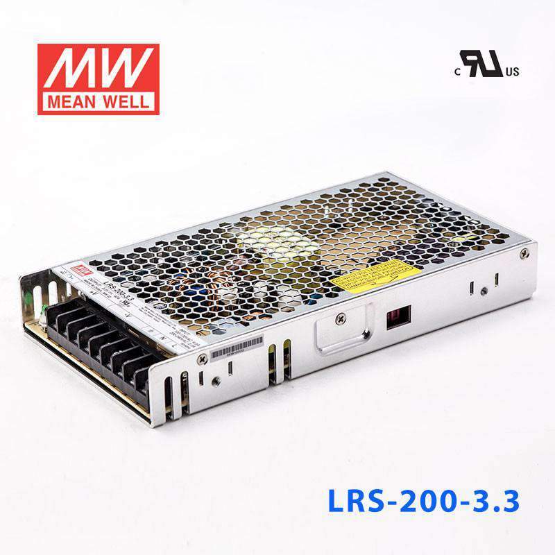 Mean Well LRS-200-3.3 Power Supply 200W 3.3V 40A