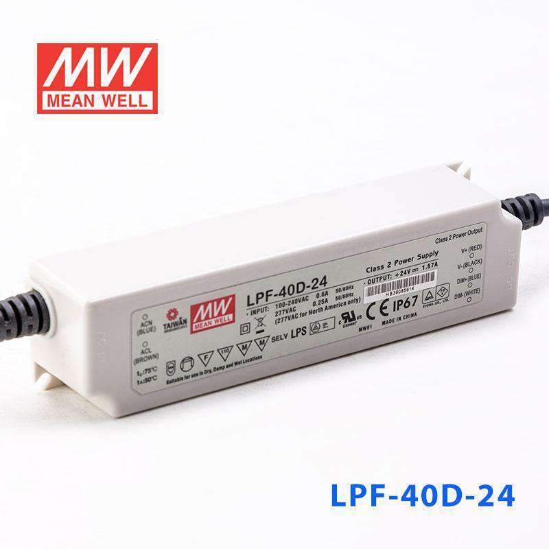 Mean Well LPF-40D-24 Power Supply 40W 24V - Dimmable 1.67A - PHOTO 1