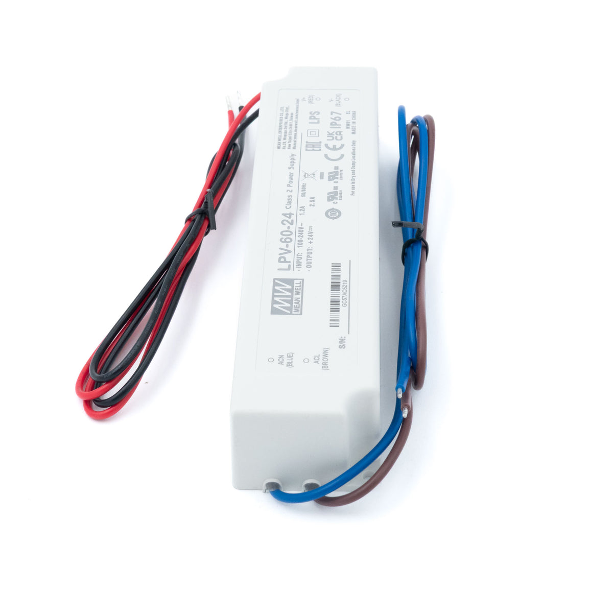 Mean Well LPV-60-24 LED Driver β 60W 24V 2.5A IP67 Waterproof - PHOTO 3