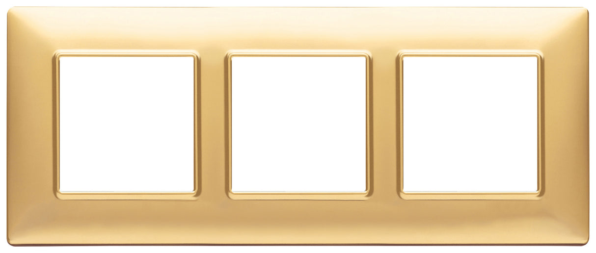 Vimar Plana Plate 6M Technopolymer Matt Gold