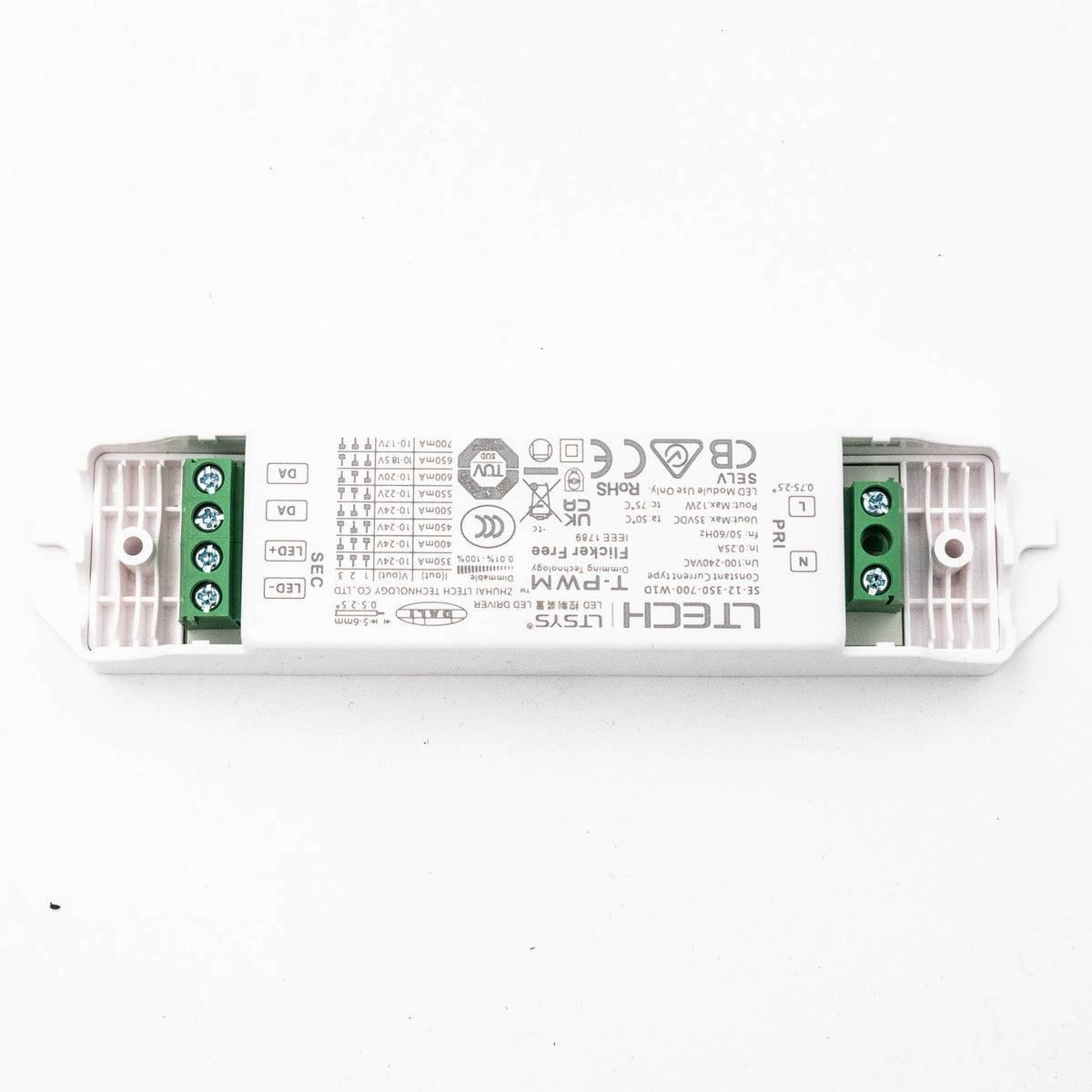 LTECH SE-12-350-700-W1D 12W 350mA ~ 700mA CC DALI2 LED Driver - Selectable Output - PHOTO 5