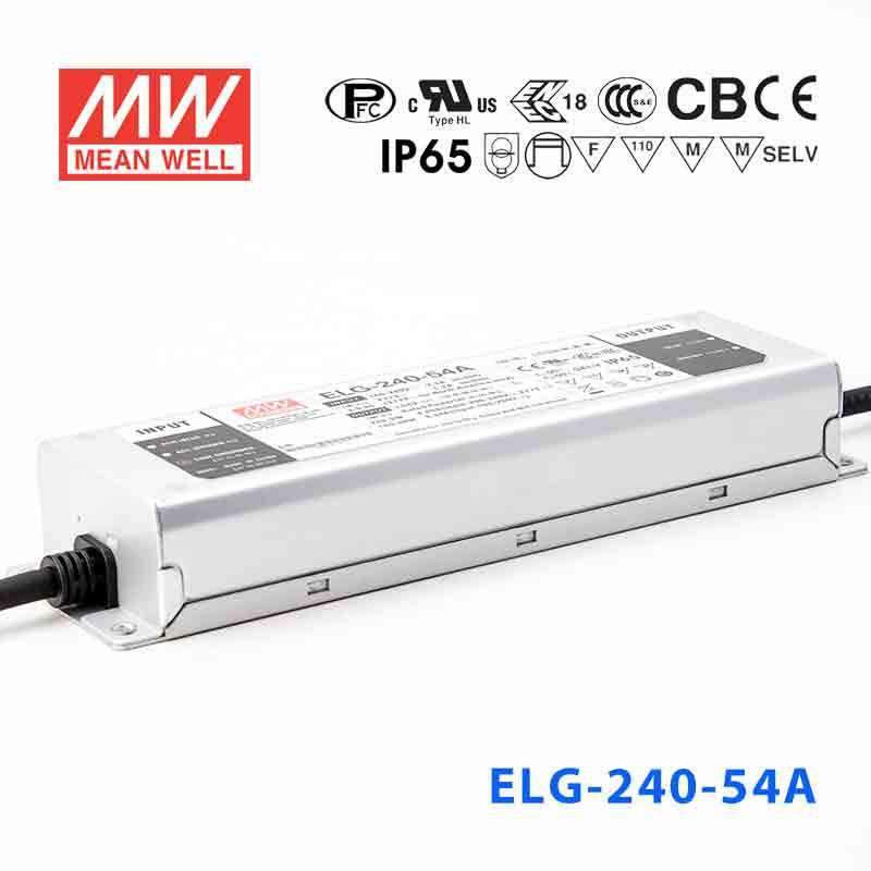 Mean Well ELG-240-54A Power Supply 240W 54V - Adjustable 4.45A