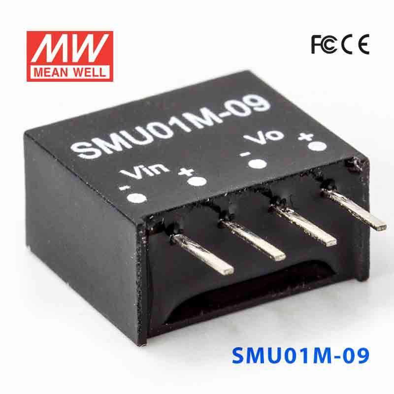 Mean Well SMU01M-09 DC-DC Converter - 1W - 10.8~13.2V in 9V out 110mA