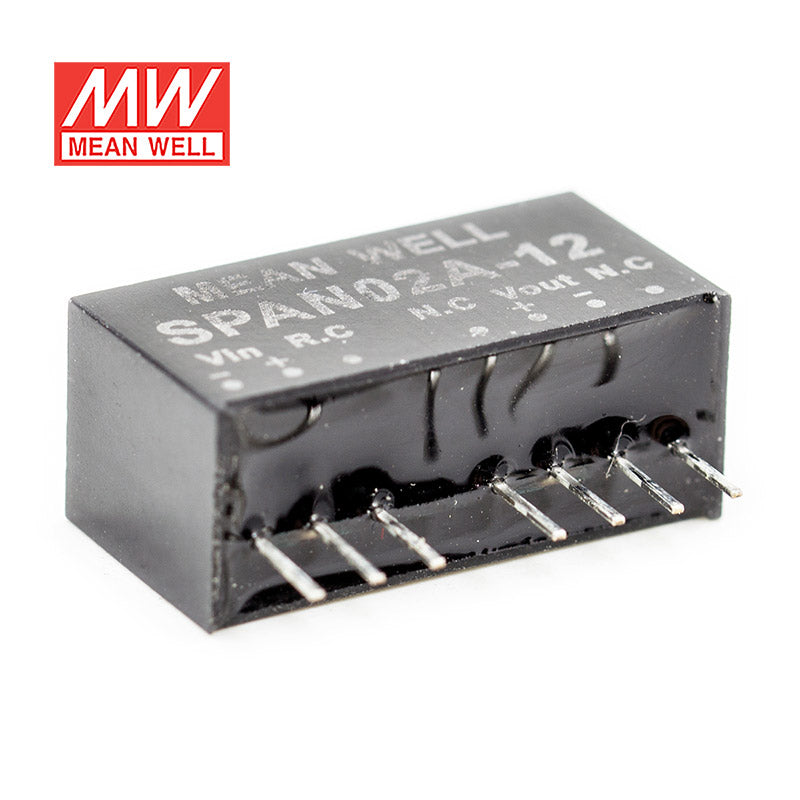 Mean Well SPAN02A-12 DC-DC Converter - 2W - 9~18V in 12V out 167mA
