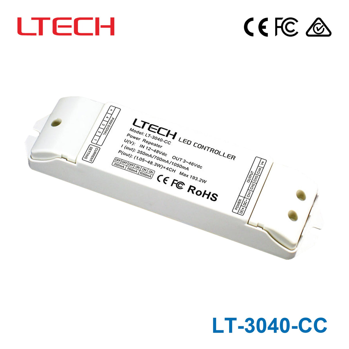 Ltech LT-3040-CC PWM Constant Current Repeater - RGBW