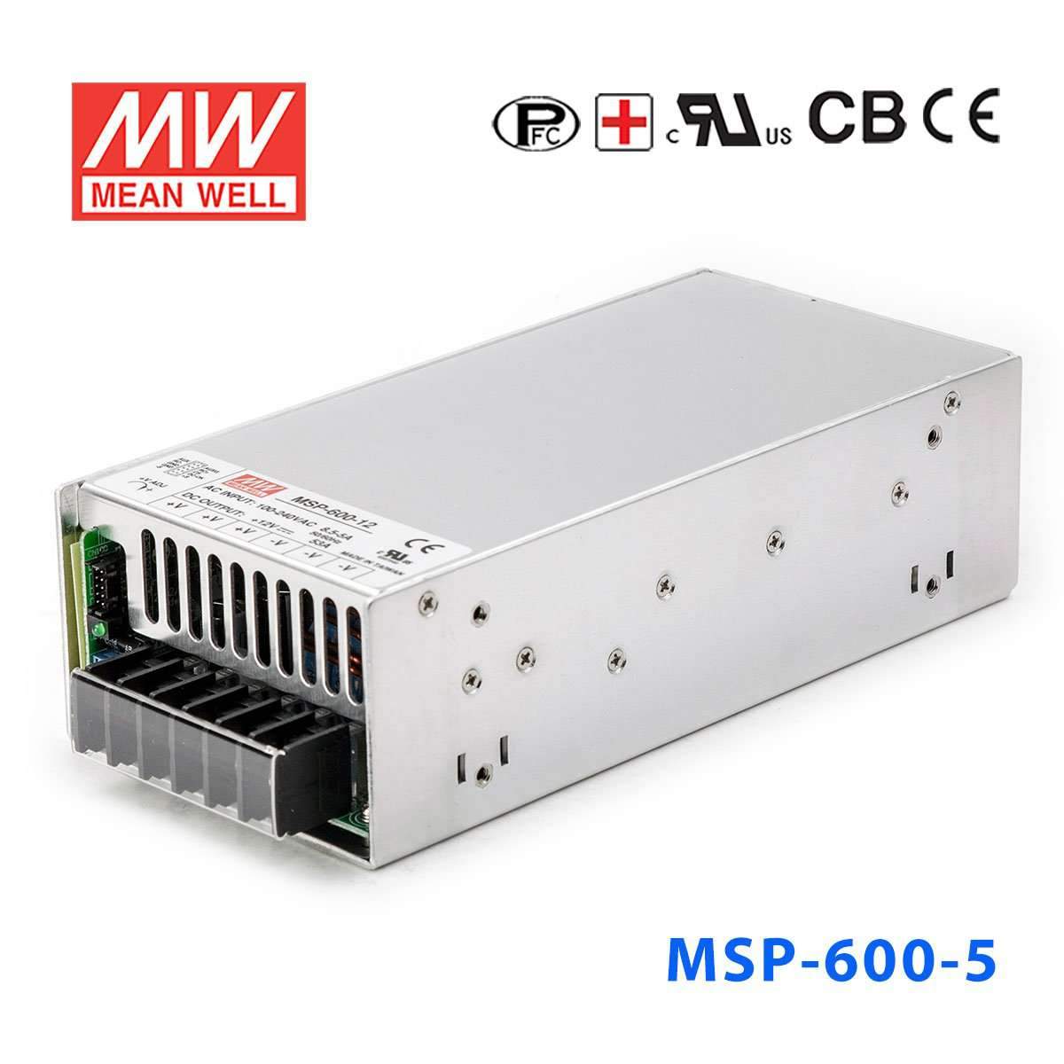 Mean Well MSP-600-5 Power Supply 600W 5V 120A
