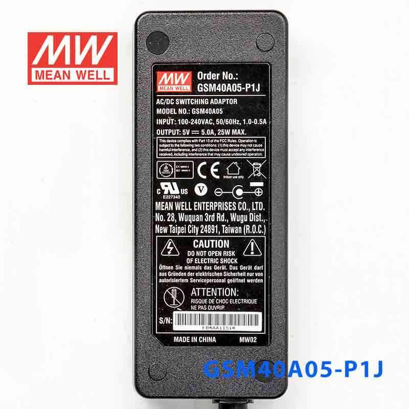 Mean Well GSM40A05-P1J Power Supply 25W 5V 5A - PHOTO 2