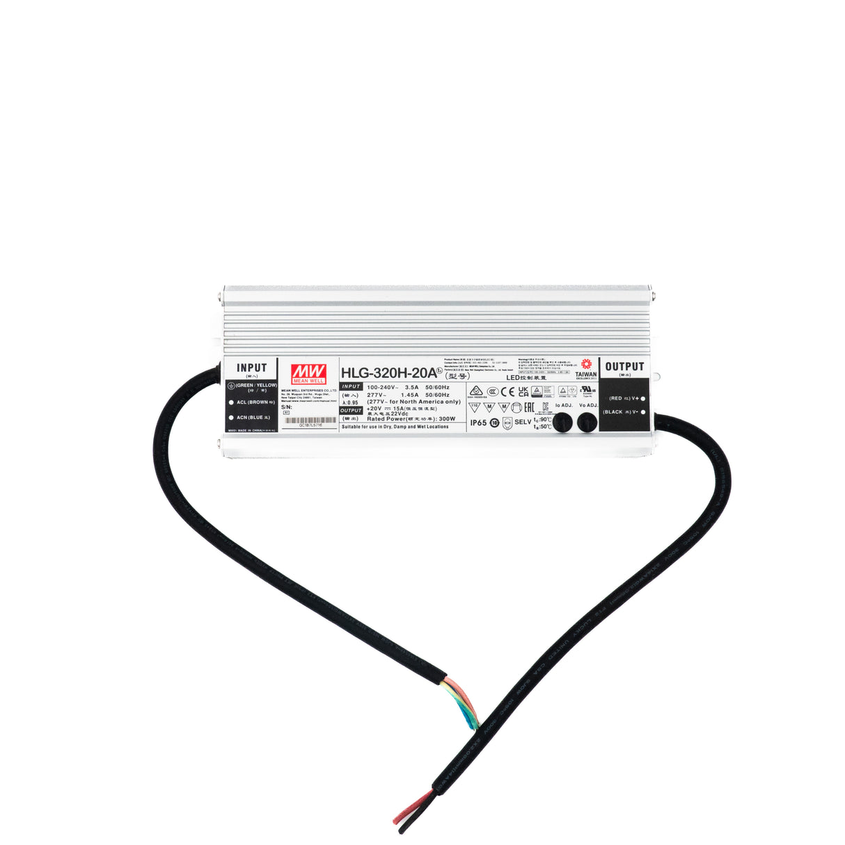 Mean Well HLG-320H-20A Power Supply 300W 20V - Adjustable 15A - PHOTO 1
