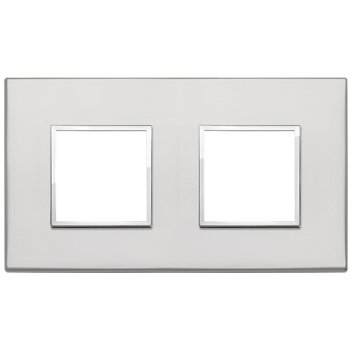 Vimar Eikon Evo Plate 4M (2+2) 71MM Aluminium Silver