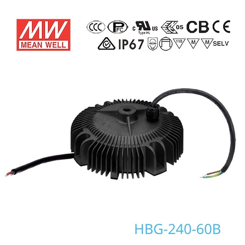 Mean Well HBG-240-60B Power Supply 240W 60V - Dimmable