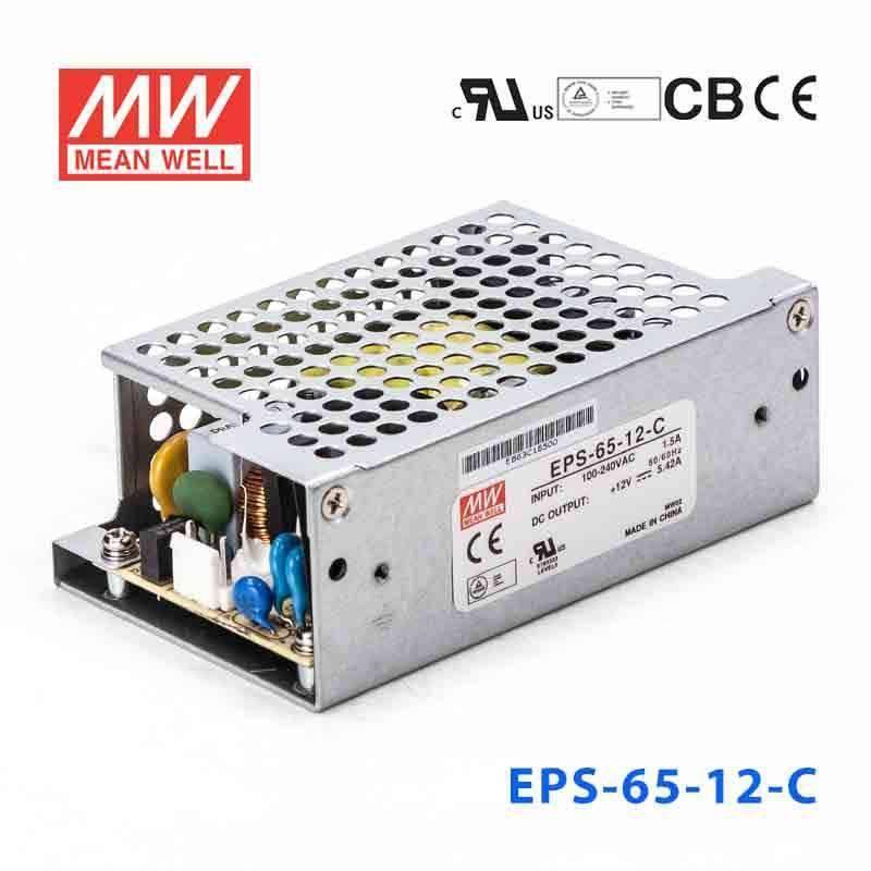 Mean Well EPS-65-12-C Power Supply 65W 12V 5.42A