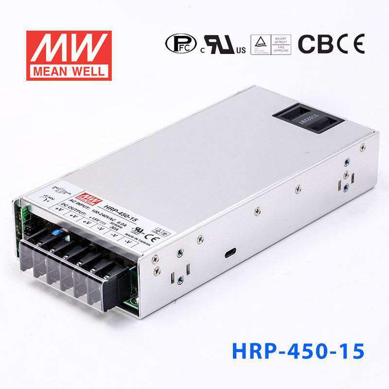 Mean Well HRP-450-15 Power Supply 450W 15V 30A