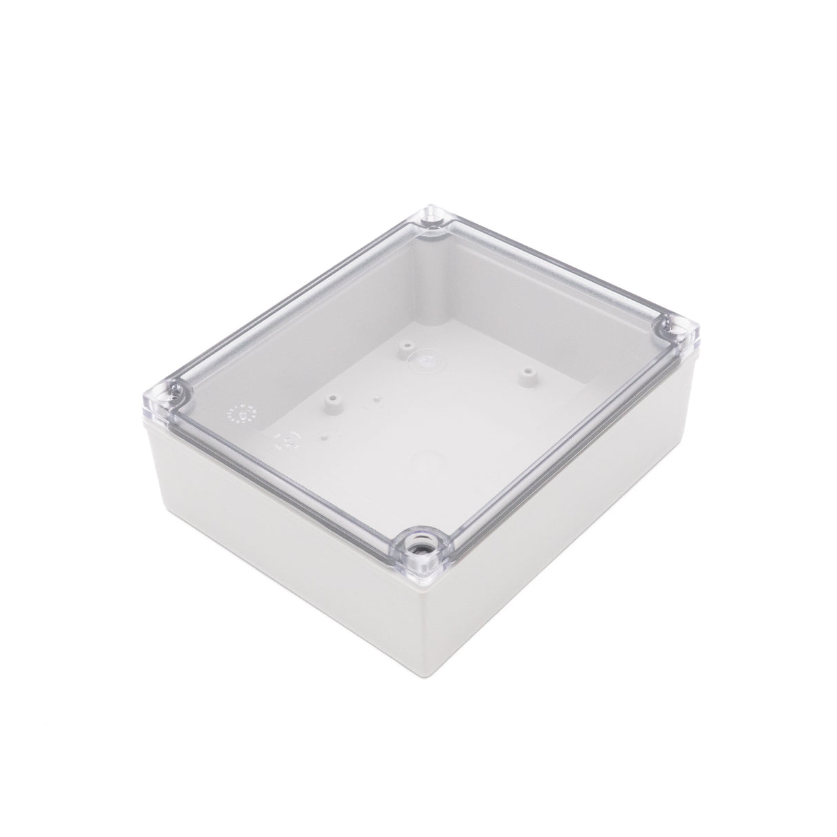 Boxco M-Series 150x180x60mm Plastic Enclosure, IP67, IK08, PC, Transparent Cover, Screw Type - PHOTO 1