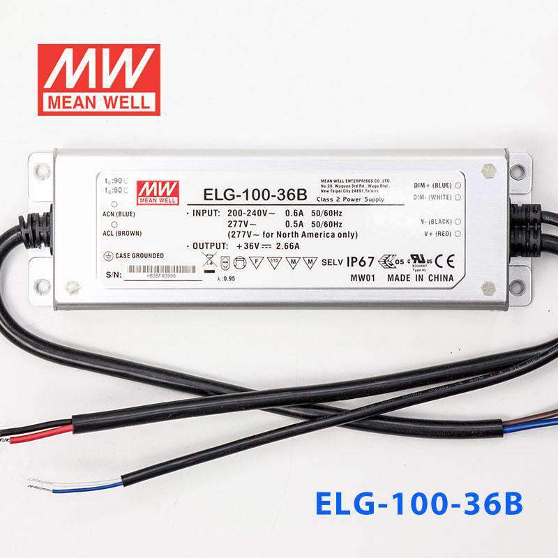 Mean Well ELG-100-36B Power Supply 95.76W 36V - Dimmable 2.66A - PHOTO 2