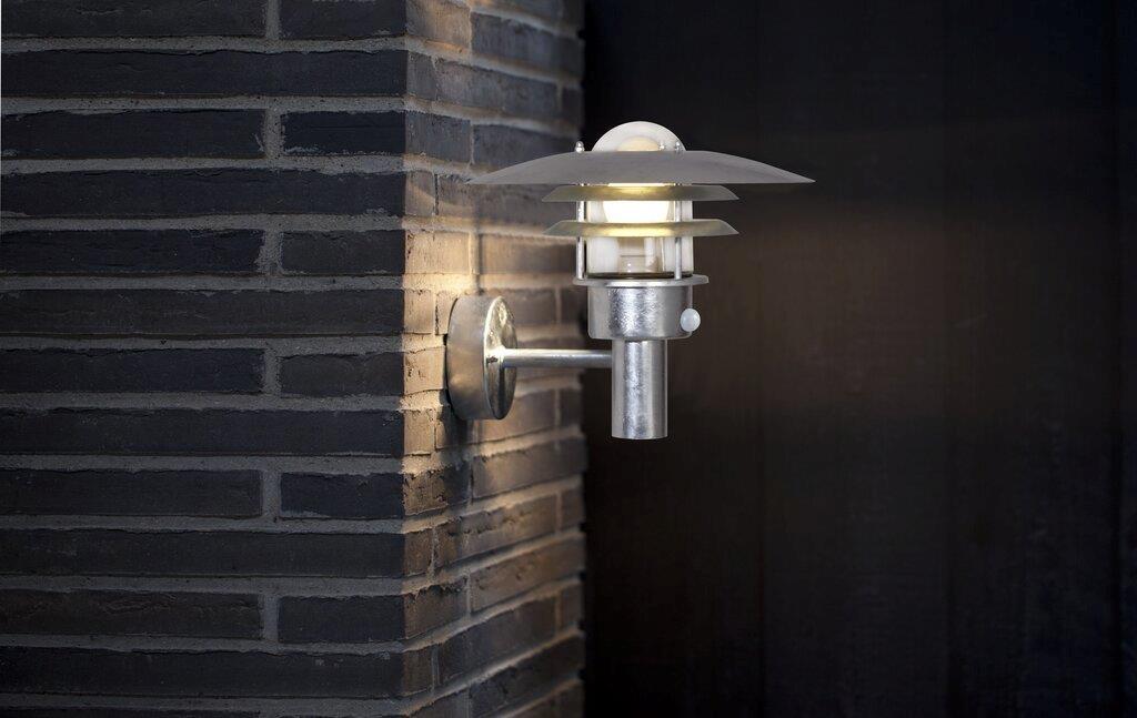 Nordlux Lønstrup 32 Sensor Wall Light Galvanized DFS - PHOTO 1