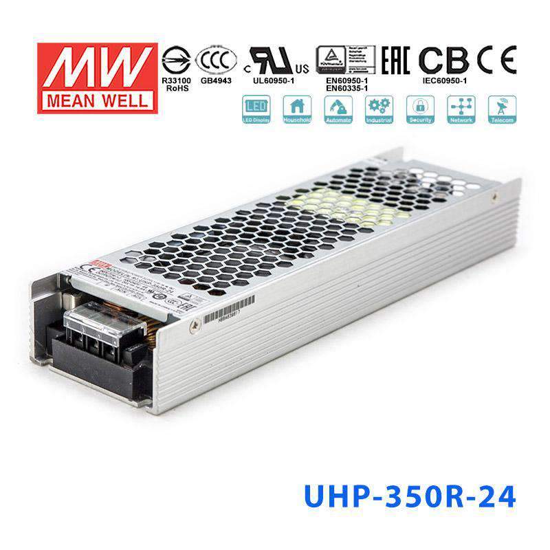 Mean Well UHP-350R-24 Power Supply 350.4W 24V - Redundant 14.6A