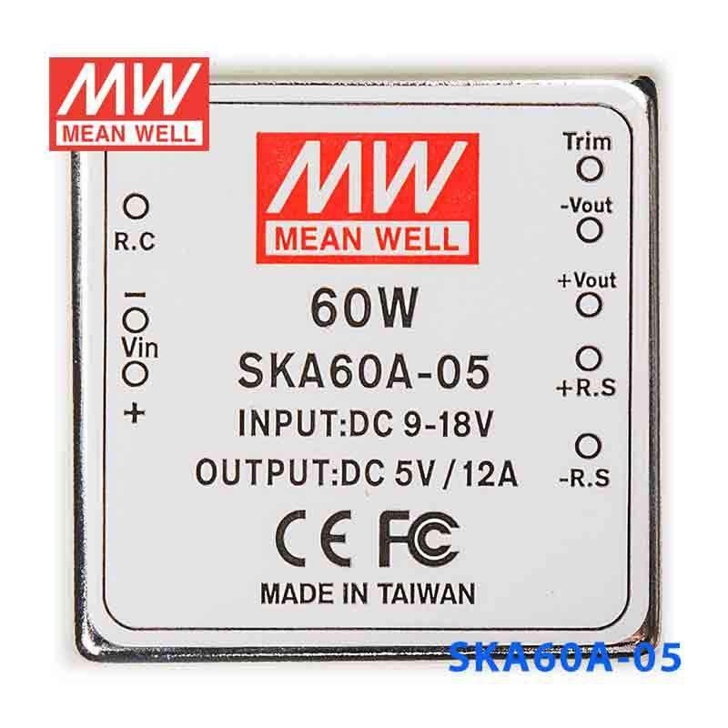 Mean Well SKA60A-05 DC-DC Converter - 60W - 9~18V in 5V out 12A - PHOTO 2