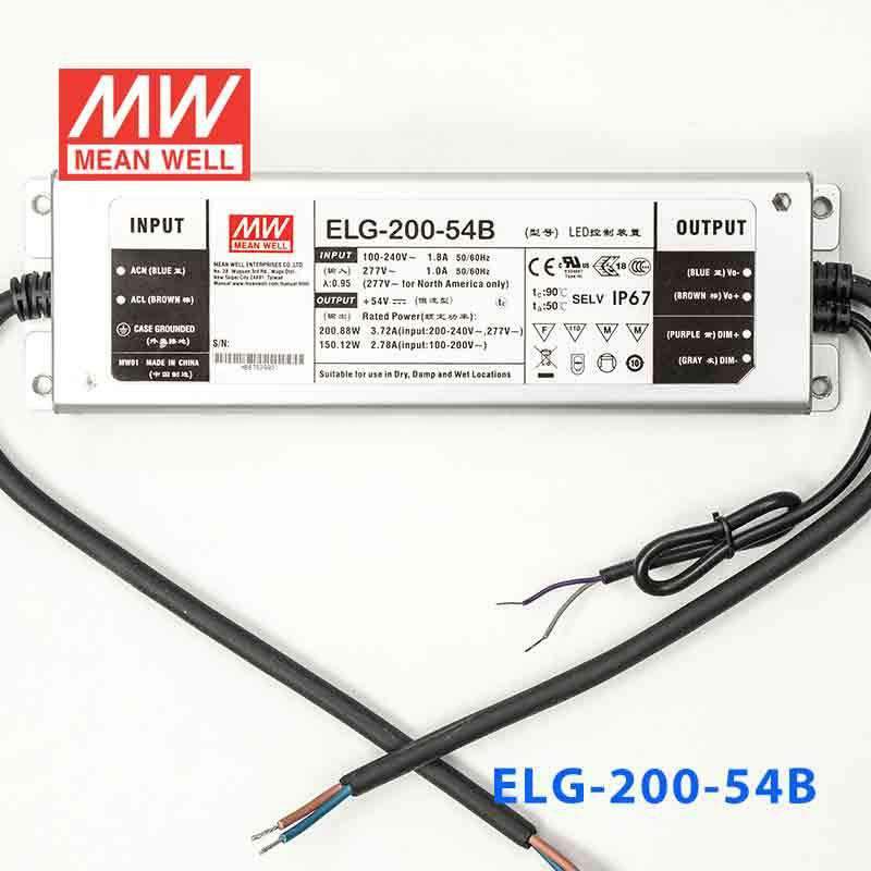 Mean Well ELG-200-54B Power Supply 200W 54V - Dimmable 3.72A - PHOTO 2