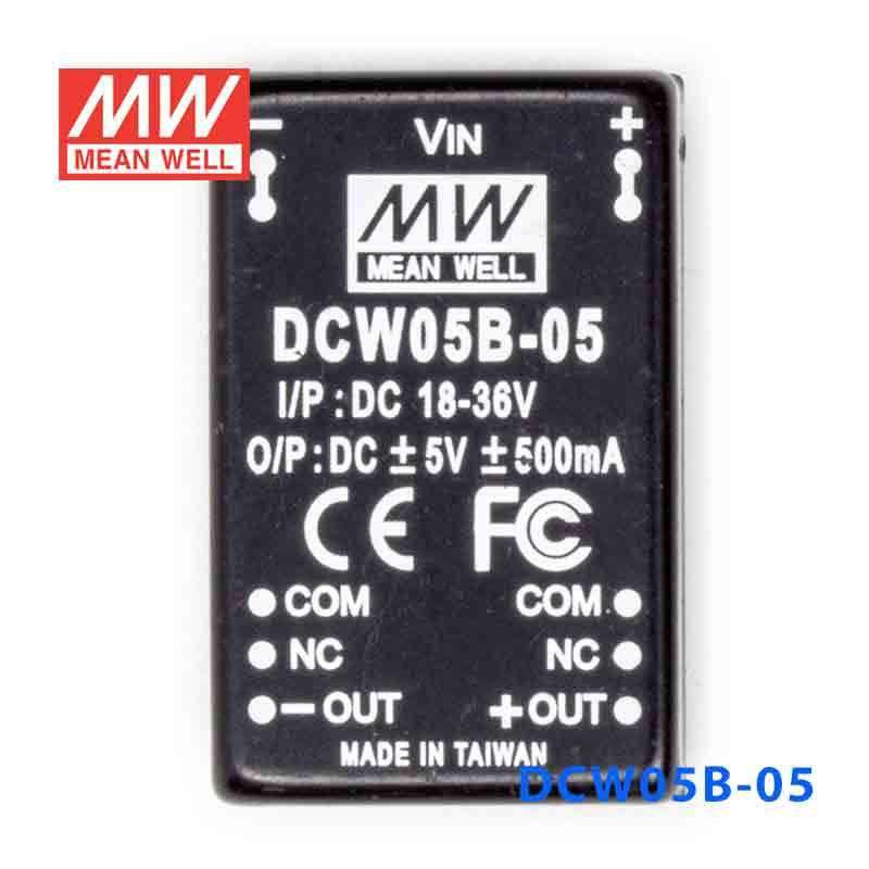 Mean Well DCW05B-05 DC-DC Converter - 5W - 18~36V in ±5V out - PHOTO 2