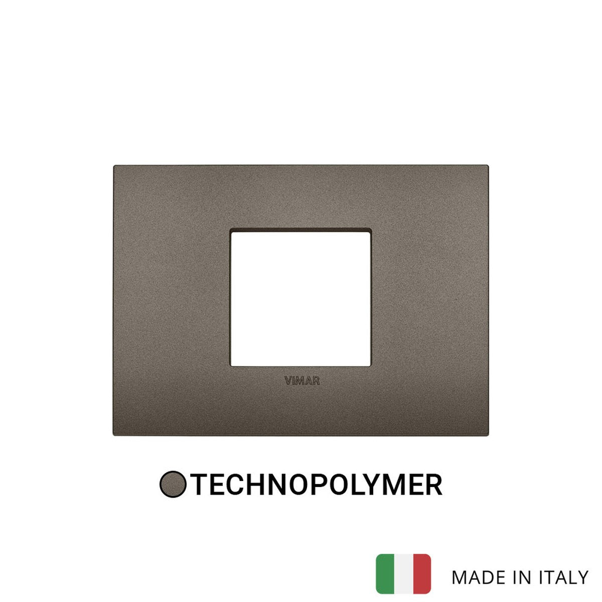 Vimar Arke Classic Plate 2centrM Technopolymer Aluminium