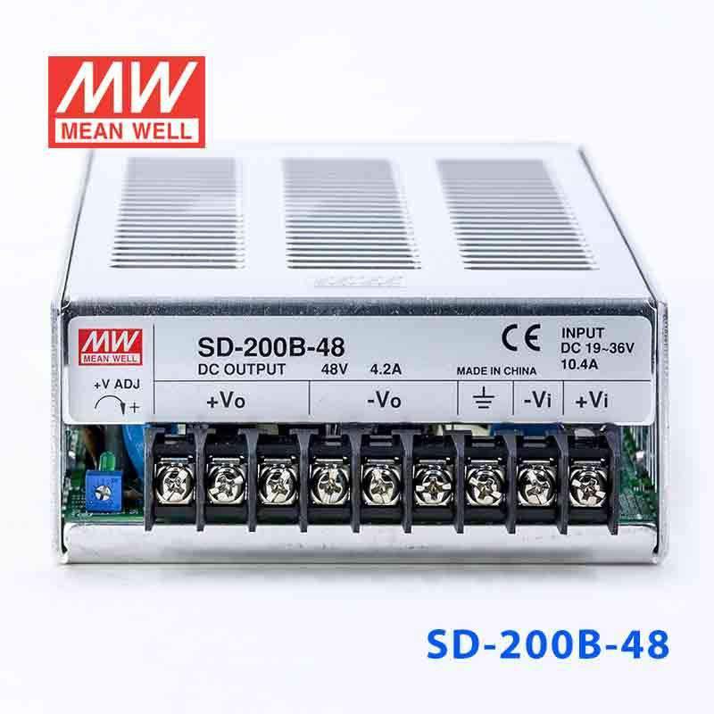 Mean Well SD-200B-48 DC-DC Converter - 201.6W - 19~36V in 48V out 4.2A - PHOTO 2