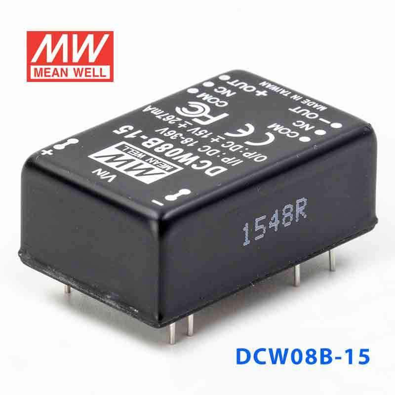Mean Well DCW08B-15 DC-DC Converter - 8W - 18~36V in ±15V out 267mA - PHOTO 1
