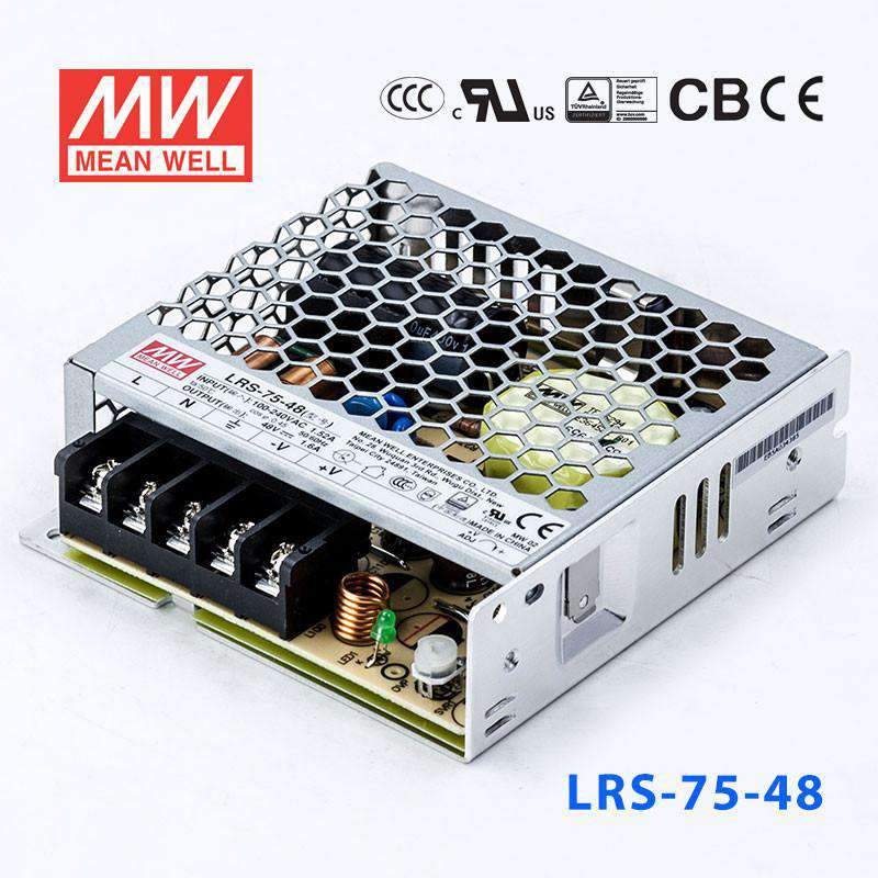 Mean Well LRS-75-48 Power Supply 75W 48V 1.6A