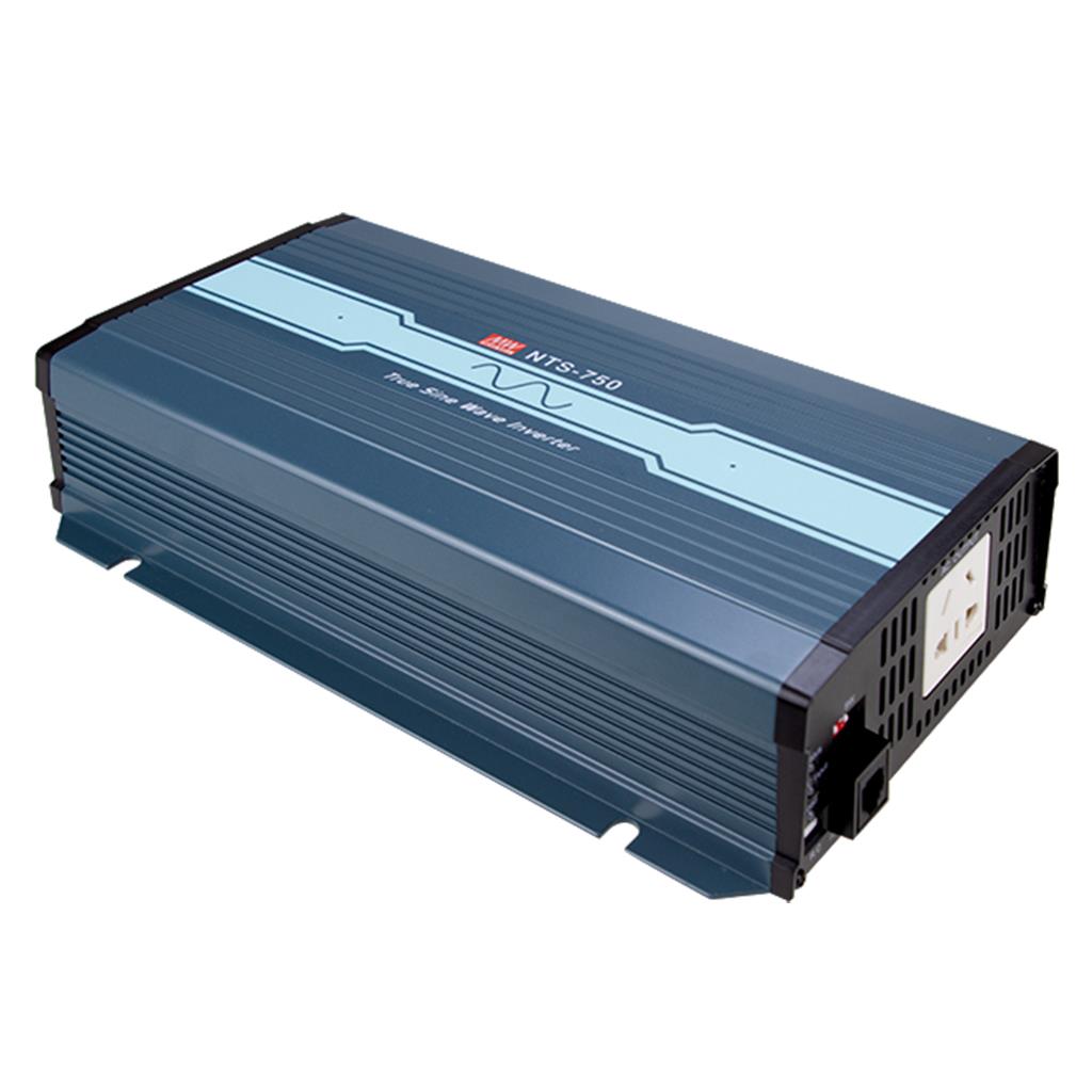 Mean Well NTS-750-212AU True Sine Wave DC-AC Inverter 750W 230V out 12V in with AU Socket