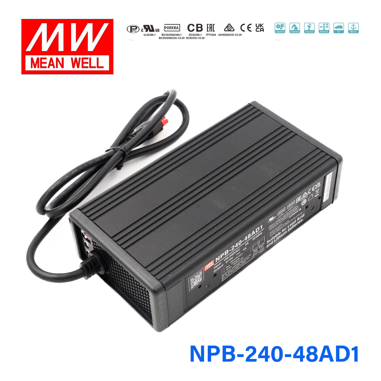 Mean Well NPB-360-12AD1 Battery Charger 360W 12V Anderson Connector