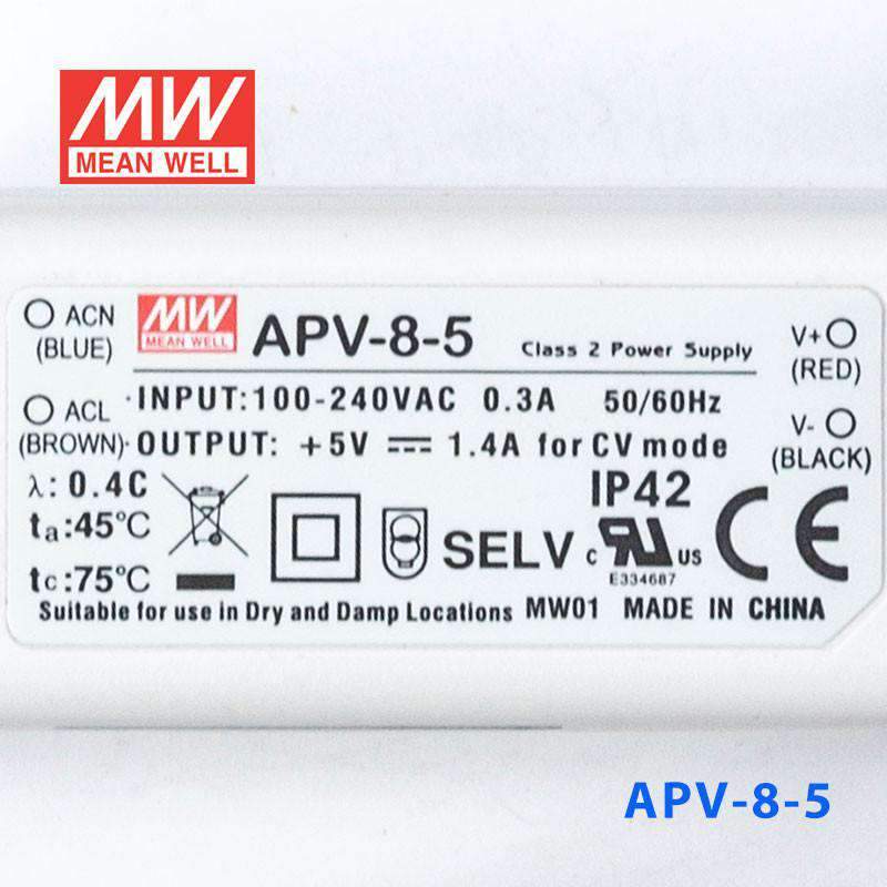 Mean Well APV-8-5 Power Supply 8W 5V - PHOTO 3