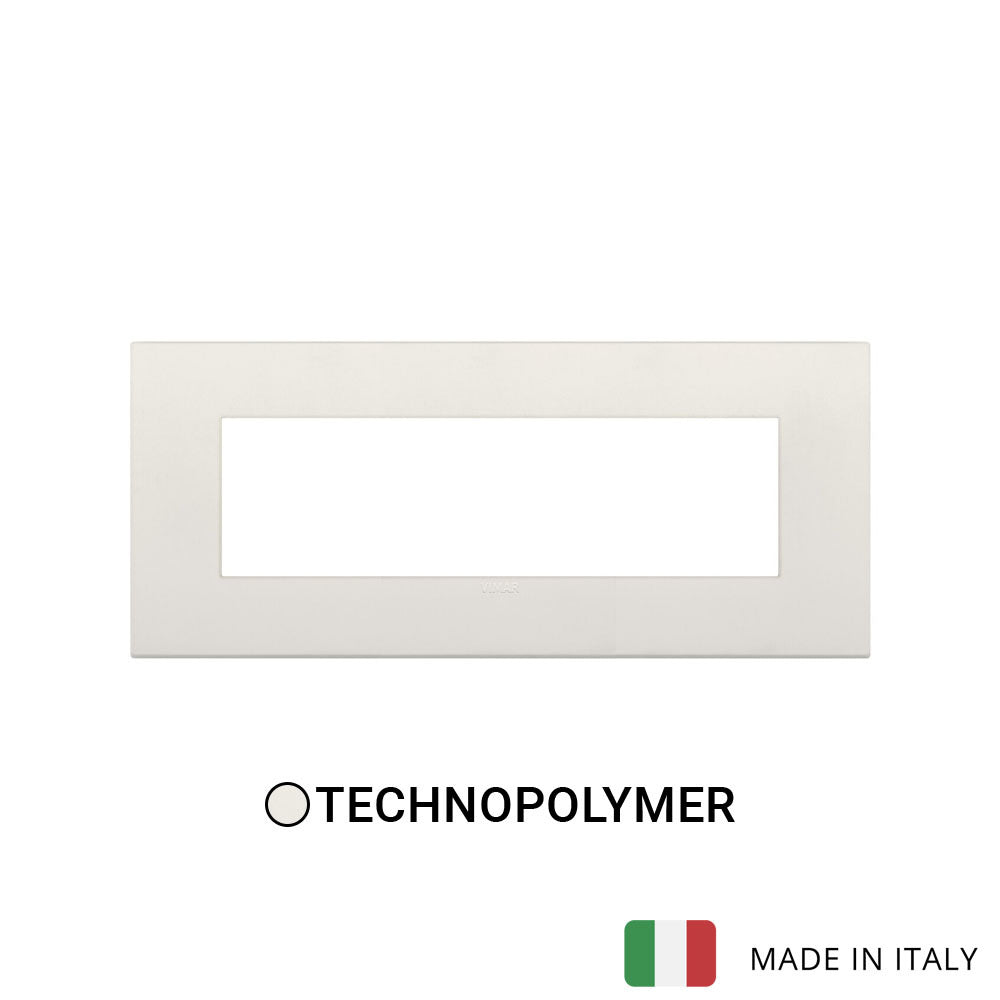 Vimar Arke Classic Plate 7M Technopolymer Ivory