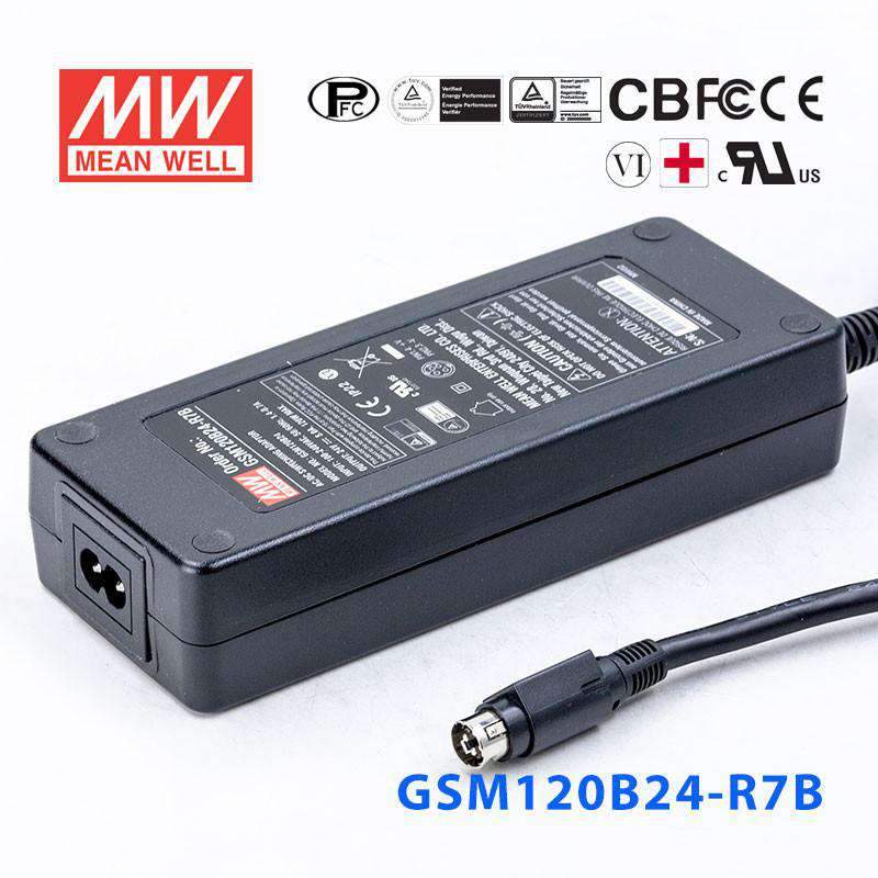Mean Well GSM120B24-R7B Power Supply 120W 24V 5A